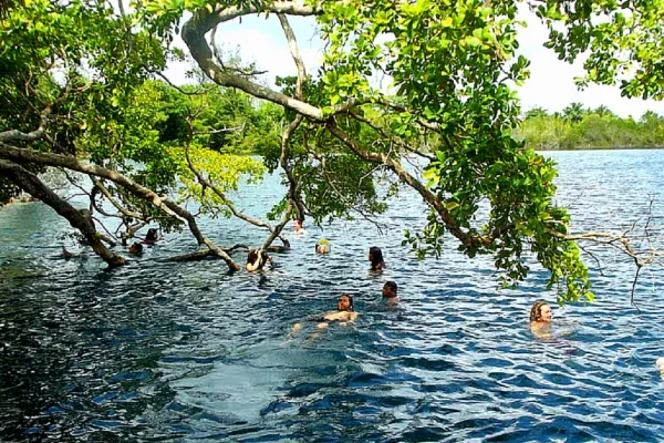 Private Bacalar Lagoon, Cenote Azul & San Felipe Fort Tour